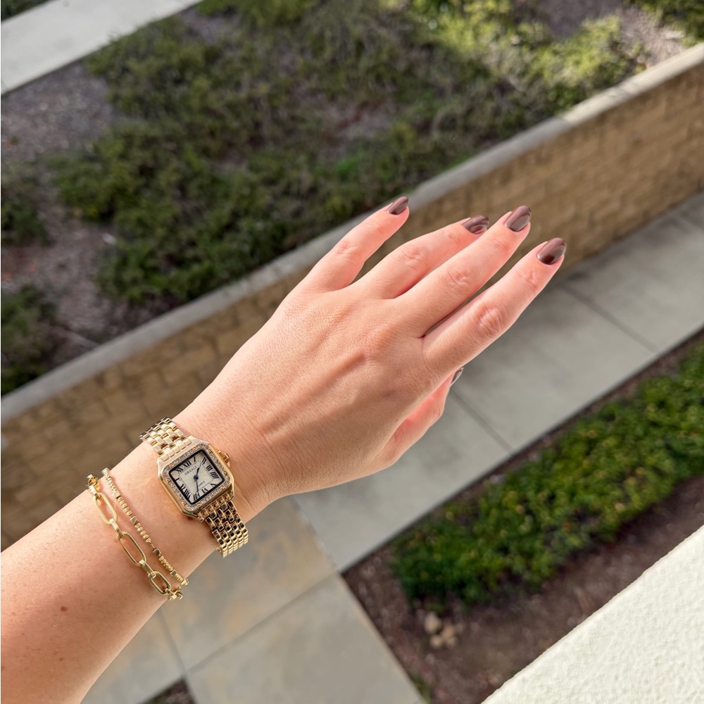 Panthere Gold Square Watch Stainless Steel - Picture 4 of 4